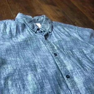 Gap men’s long sleeve cotton collared, button-down, casual shirt M
